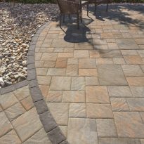 EP Henry Bristol Stone™ I and II Tucson Patio with Forma Stone™ Charcoal Border