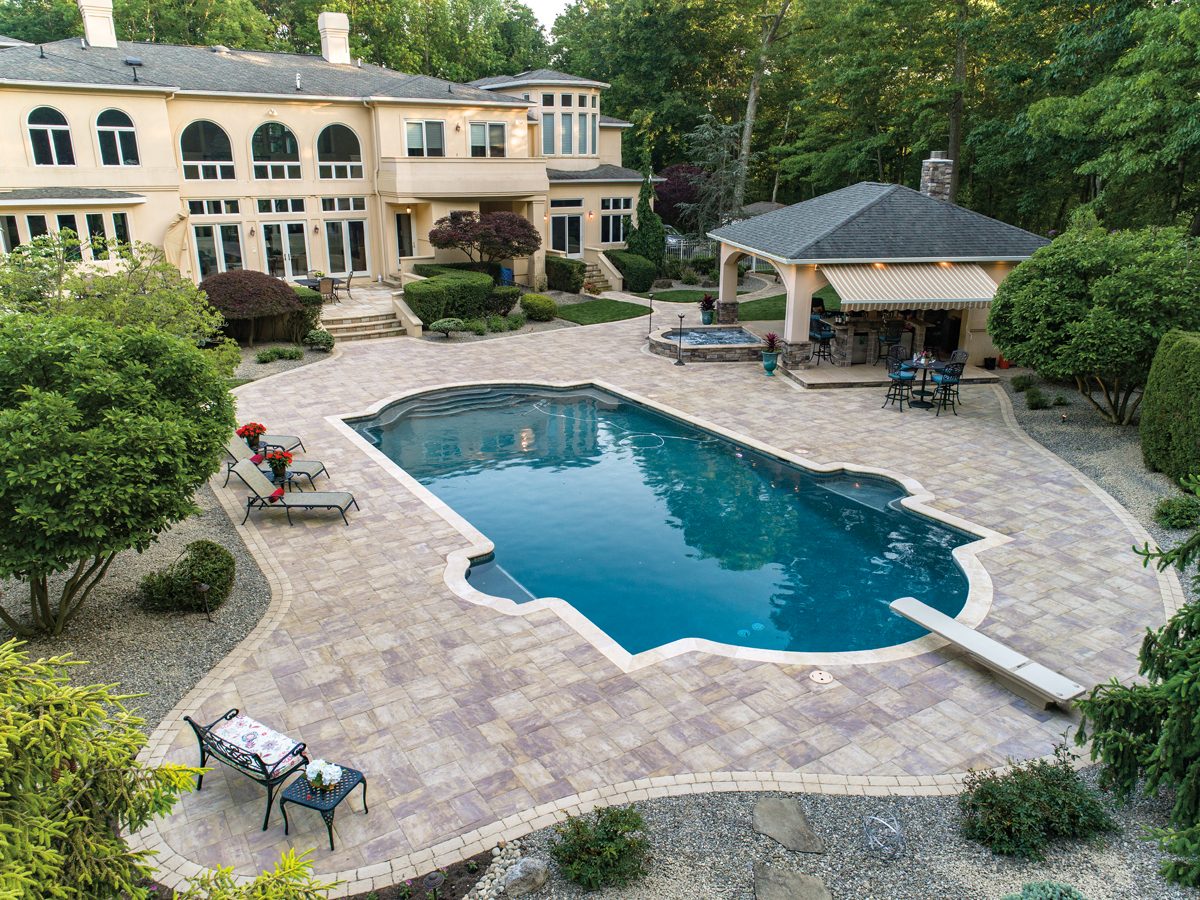 Pool Decks with ColorTechPool DecksBristol Stone II with ColorTech