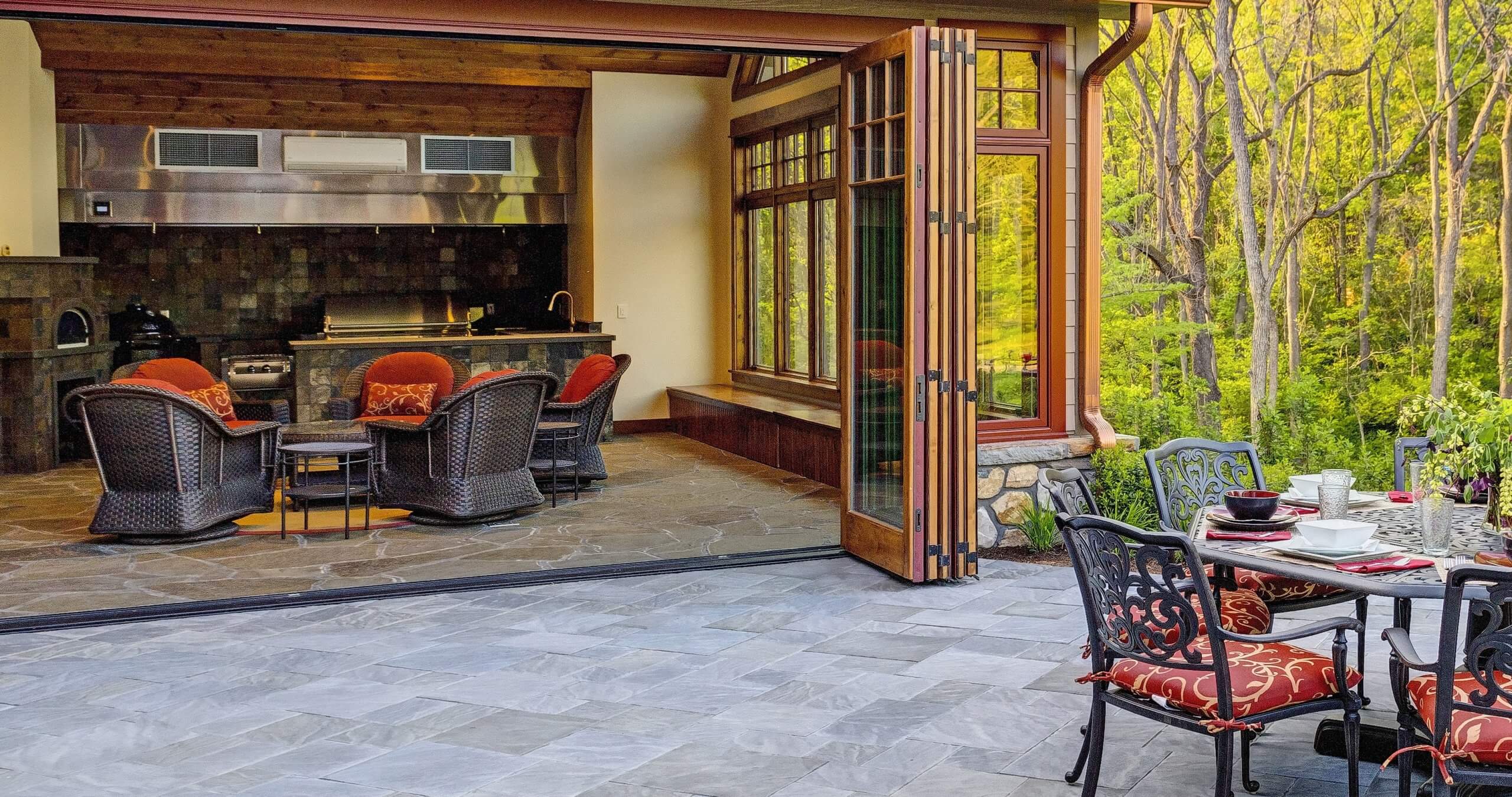 Exterior Bi-fold doors make a versatile patio | EP Henry